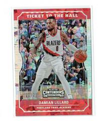 Damian Lillard [Cracked Ice] #4 Basketball Cards 2022 Panini Contenders Ticket to the Hall Prices