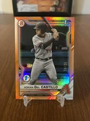 Adrian Del Castillo [Orange Foil] #BD-108 Baseball Cards 2021 Bowman Draft 1st Edition Prices