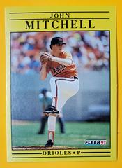 John Mitchell #485 Baseball Cards 1991 Fleer Prices
