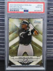 Oscar Colas [Superfractor] #BSR-6 Baseball Cards 2023 Bowman Sterling Prices