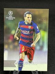 Dani Alves [Gold] #108 Soccer Cards 2015 Topps UEFA Champions League Showcase Prices