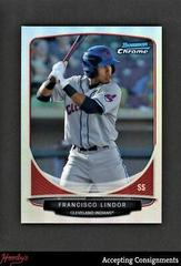 Francisco Lindor Baseball Cards 2013 Bowman Chrome Cream of the Crop Mini Refractor Prices