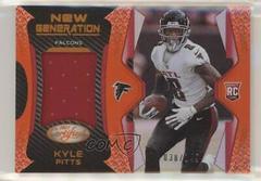 Kyle Pitts [Orange] Football Cards 2021 Panini Certified New Generation Jerseys Mirror Prices