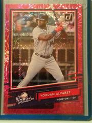 Yordan Alvarez [Pink Fireworks] #R-1 Baseball Cards 2020 Panini Donruss the Rookies Prices
