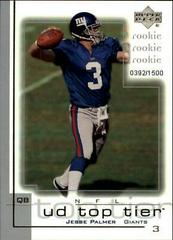 Jesse Palmer #218 Football Cards 2001 Upper Deck Top Tier Prices
