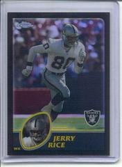 Jerry Rice [Black Refractor] #122 Football Cards 2003 Topps Chrome Prices