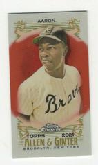 Hank Aaron [Mini Orange Refractor] #1 Baseball Cards 2021 Topps Allen & Ginter Chrome Prices