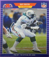 Roy Foster Football Cards 1989 Pro Set Prices