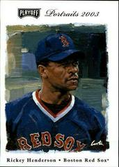 Rickey Henderson #13 Baseball Cards 2003 Playoff Portraits Prices