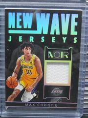 Max Christie #NWJ-MAX Basketball Cards 2022 Panini Noir New Wave Jerseys Prices