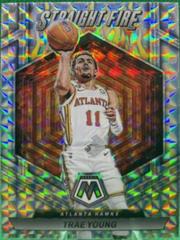 Trae Young #15 Basketball Cards 2022 Panini Mosaic Straight Fire Prices