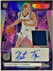 Hunter Tyson #26 Basketball Cards 2023 Panini Recon Rookie Jersey Autograph Prices