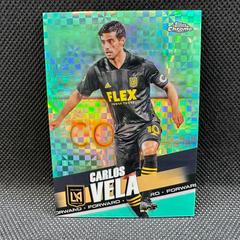 Carlos Vela [Aqua Xfractor] Soccer Cards 2022 Topps Chrome MLS Prices