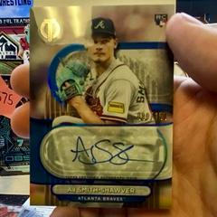 AJ Smith-Shawver [Blue] #TA-AJS Baseball Cards 2024 Topps Tribute Autograph Prices