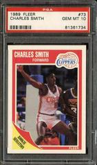 Charles Smith #73 Basketball Cards 1989 Fleer Prices