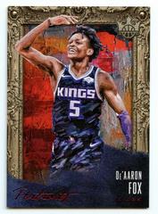De'Aaron Fox [Ruby] Basketball Cards 2018 Panini Court Kings Portraits Prices