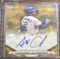 Anthony Gutierrez [Gold] Baseball Cards 2023 Bowman Sterling Prospect Autograph Prices