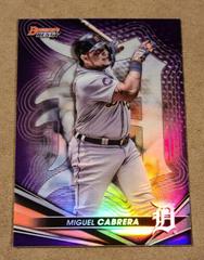Miguel Cabrera [Purple] #42 Baseball Cards 2022 Bowman's Best Prices