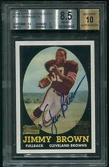 Jim Brown Football Cards 2001 Topps Team Legends Autograph Prices