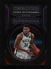 Giannis Antetokounmpo [Purple] #8 Basketball Cards 2021 Panini Obsidian Supernova Prices