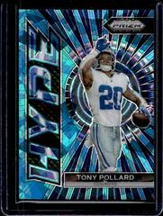 Tony Pollard [Blue Ice] #H-11 Football Cards 2023 Panini Prizm Hype Prices