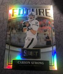 Carson Strong [Silver] #F-CS Football Cards 2022 Panini Select Draft Picks Future Prices