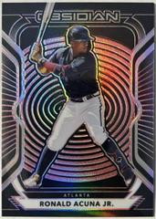 Ronald Acuna Jr. [Electric Etch Red] #38 Baseball Cards 2021 Panini Chronicles Obsidian Prices