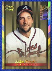 John Smoltz [Gold Press Proof] #104 Baseball Cards 1997 Panini Donruss Prices