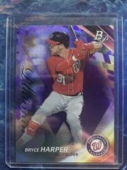 Bryce Harper [Purple] #2 Baseball Cards 2017 Bowman Platinum Prices