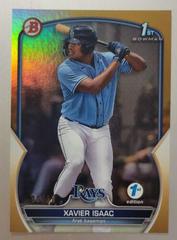 Xavier Isaac [Gold] #BPPF-145 Baseball Cards 2023 Bowman 1st Edition Prices
