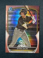 Ethan Salas [Rose Gold] #BDC-1 Baseball Cards 2023 Bowman Draft Chrome Prices
