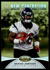 Dennis Johnson [Mirror Gold] Football Cards 2013 Panini Certified Prices