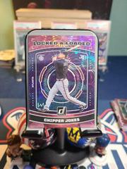 Chipper Jones [Pink Fireworks] Baseball Cards 2023 Panini Donruss Locked and Loaded Prices