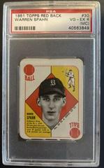 Warren Spahn #30 Baseball Cards 1951 Topps Red Back Prices