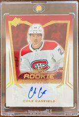 Cole Caufield [Gold] #SPXR-CC Hockey Cards 2021 SPx Rookie Signatures Prices