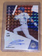 Gavin Lux [Choice Fusion] #AM-GL Baseball Cards 2021 Panini Mosaic Autographs Prices