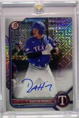 Dustin Harris [Orange Refractor] Baseball Cards 2022 Bowman Chrome Mega Box Mojo Autographs Prices