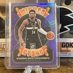 Giannis Antetokounmpo [Purple] #1 Basketball Cards 2021 Panini Donruss Optic Winner Stays Prices