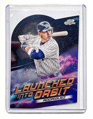 Alex Rodriguez [Black Eclipse] #LIO-17 Baseball Cards 2022 Topps Cosmic Chrome Launched Into Orbit Prices