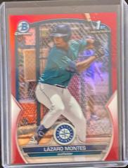 Lazaro Montes [Red] #BCP-58 Baseball Cards 2023 Bowman Chrome Prospects Prices