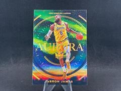 LeBron James #6 Basketball Cards 2022 Panini Court Kings Aurora Prices