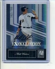 Matt Wieters [Autograph] #120 Baseball Cards 2007 Donruss Elite Extra Edition Prices