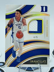 Paolo Banchero [Patch Autograph Gold] #26 Basketball Cards 2022 Panini Immaculate Collection Collegiate Prices