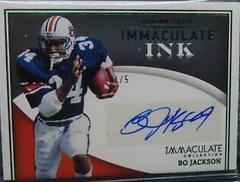 Bo Jackson [Emerald] Football Cards 2022 Panini Immaculate Collegiate Ink Autographs Prices