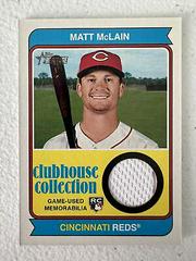Matt McLain #CCR-MMC Baseball Cards 2023 Topps Heritage Clubhouse Collection Relics High Number Prices