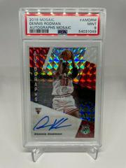Dennis Rodman #AM-DRM Basketball Cards 2019 Panini Mosaic Autographs Prices