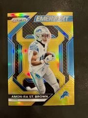 Amon Ra St. Brown [Gold] #H-8 Football Cards 2023 Panini Prizm Emergent Prices