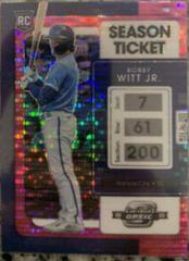 Bobby Witt Jr. [Pink] Baseball Cards 2022 Panini Chronicles Contenders Optic Prices