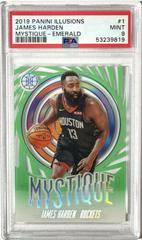James Harden [Green] Basketball Cards 2019 Panini Illusions Mystique Prices