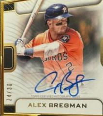 Alex Bregman #FAC-ABR Baseball Cards 2023 Topps Definitive Framed Autograph Patch Collection Prices